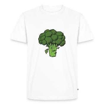 brocoli - T-shirt Premium bio Homme - blanc - Devant - Nico (187cm)