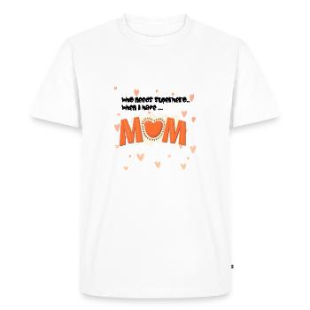 maman - T-shirt Premium bio Homme - blanc - Devant - Nico (187cm)