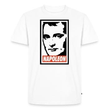 Napoleón - T-shirt Premium bio Homme - blanc - Devant - Nico (187cm)