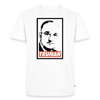 Harry S Truman - T-shirt Premium bio Homme - blanc - Devant - Nico (187cm)
