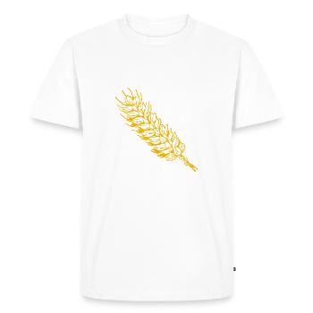 getreide corn cereal wheat weizen veggie gemuese v - T-shirt Premium bio Homme - blanc - Devant - Nico (187cm)
