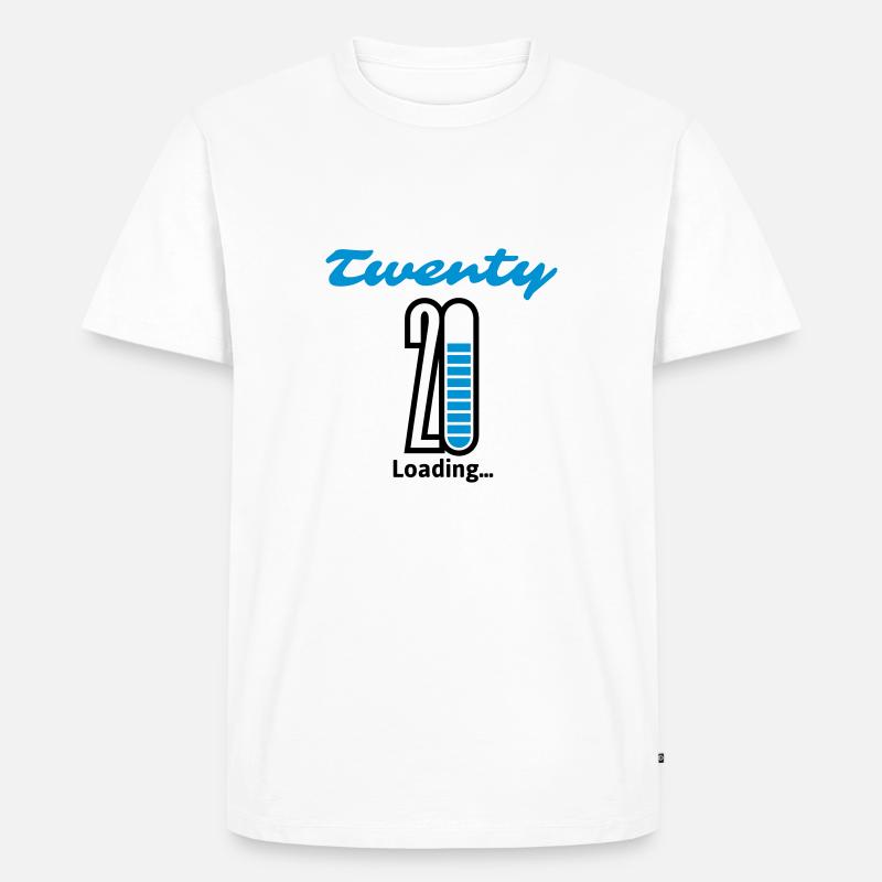 Twenty Loading... - Männer Premium Bio T-Shirt - Weiß