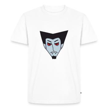Halloween vampire Comte Dracula - T-shirt Premium bio Homme - blanc - Devant - Nico (187cm)