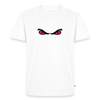 eyes - Men's Premium Organic T-Shirt - white - Front - Nico (187cm)