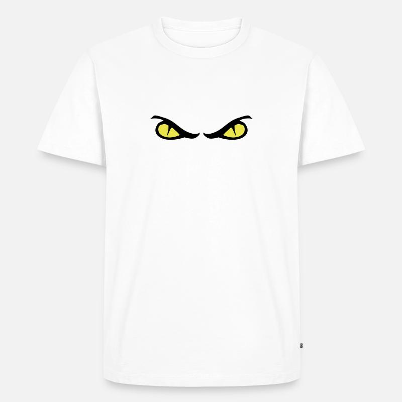 Augen - Männer Premium Bio T-Shirt - Weiß
