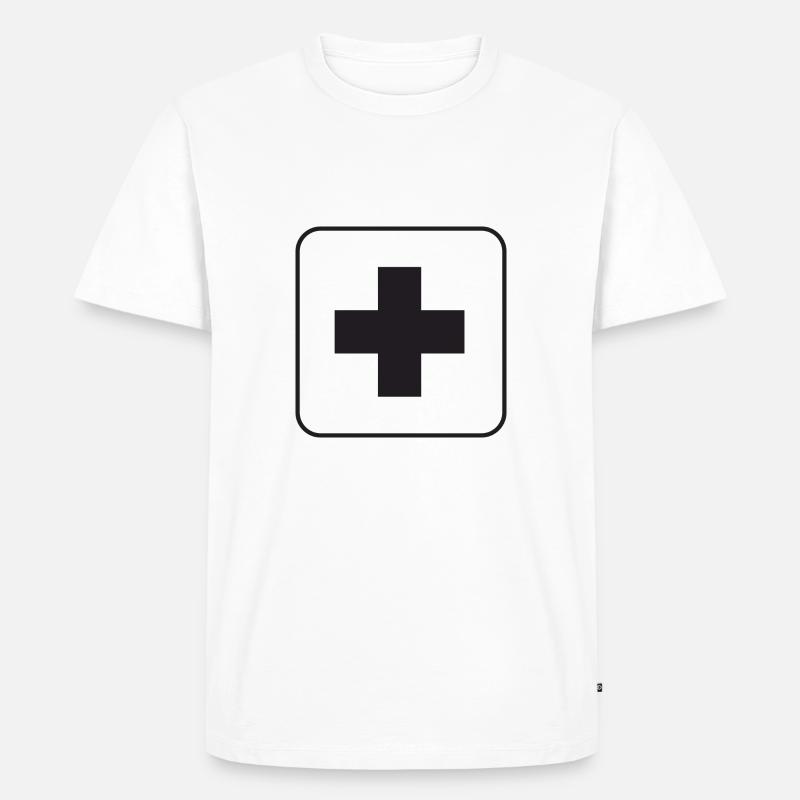 Erste Hilfe - Männer Premium Bio T-Shirt - Weiß