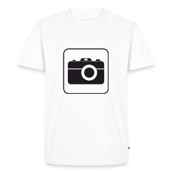photo - Men's Premium Organic T-Shirt - white - Front - Nico (187cm)