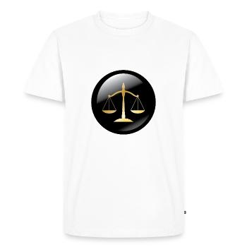 juge avocat avocat avocat juges droit justi - T-shirt Premium bio Homme - blanc - Devant - Nico (187cm)