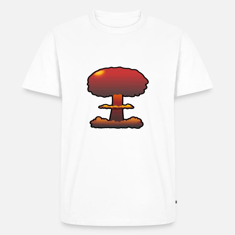 Boom Comic Explosion Atompilz - Männer Premium Bio T-Shirt - Weiß