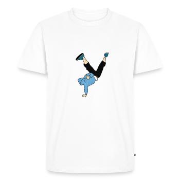 Breakdancer / Hip Hop - T-shirt Premium bio Homme - blanc - Devant - Nico (187cm)