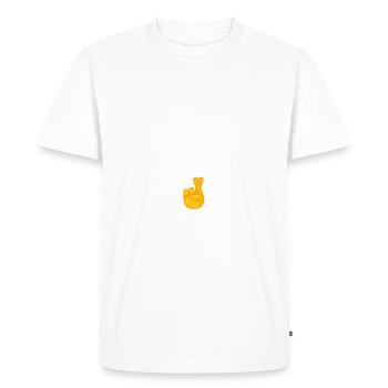 DEMAIN, J’ARRÊTE ! PROMIS ! - T-shirt Premium bio Homme - blanc - Devant - Nico (187cm)