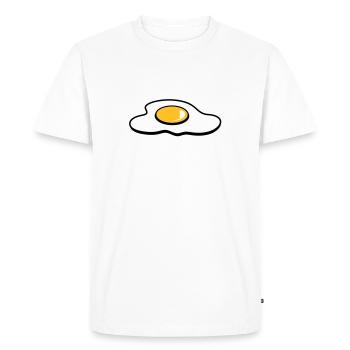 A fried egg - Men's Premium Organic T-Shirt - white - Front - Nico (187cm)