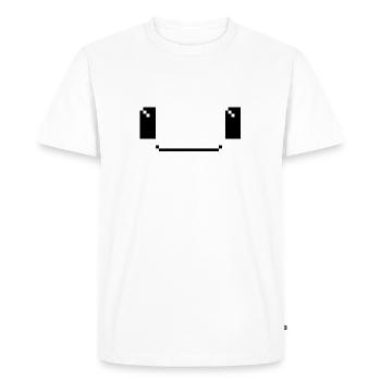 Hello. My name is S.I. - Men's Premium Organic T-Shirt - white - Front - Nico (187cm)