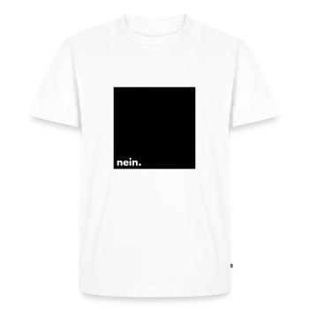 Non. - T-shirt Premium bio Homme - blanc - Devant - Nico (187cm)