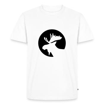 élan - T-shirt Premium bio Homme - blanc - Devant - Nico (187cm)