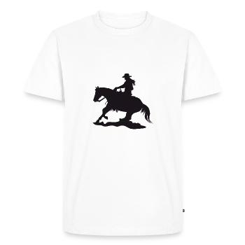Sliding stop - Men's Premium Organic T-Shirt - white - Front - Nico (187cm)