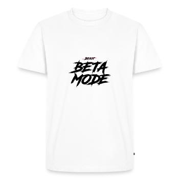 BETA MODE - T-shirt Premium bio Homme - blanc - Devant - Nico (187cm)