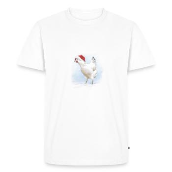 X-Mas Hen - T-shirt Premium bio Homme - blanc - Devant - Nico (187cm)