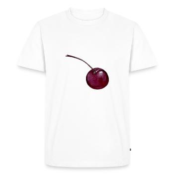 cherry - Men's Premium Organic T-Shirt - white - Front - Nico (187cm)