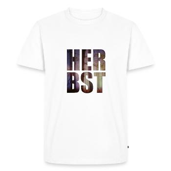 automne - T-shirt Premium bio Homme - blanc - Devant - Nico (187cm)