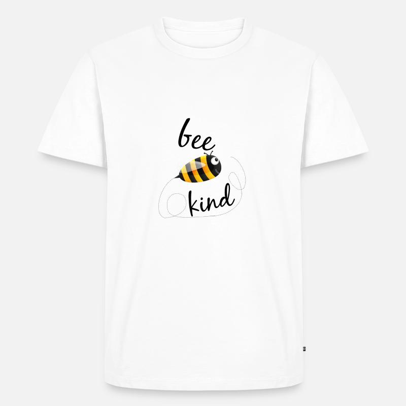 Bee Kind - Männer Premium Bio T-Shirt - Weiß