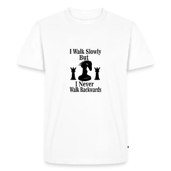 échecs - T-shirt Premium bio Homme - blanc - Devant - Nico (187cm)