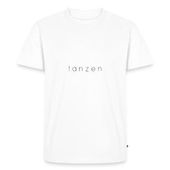 dance (plain) - Men's Premium Organic T-Shirt - white - Front - Nico (187cm)
