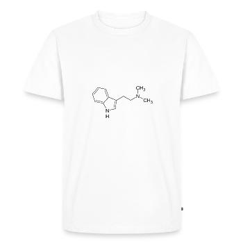 Molécule de DMT - T-shirt Premium bio Homme - blanc - Devant - Nico (187cm)