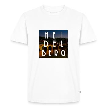 Heidelberg - Men's Premium Organic T-Shirt - white - Front - Nico (187cm)