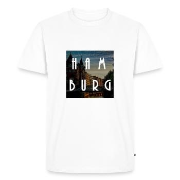 Hambourg - T-shirt Premium bio Homme - blanc - Devant - Nico (187cm)