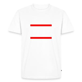 La Bavière ? Non Merci - T-shirt Premium bio Homme - blanc - Devant - Nico (187cm)