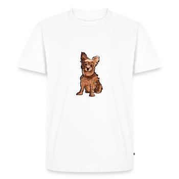 Yorkshire Picture Illustration Graphic - T-shirt Premium bio Homme - blanc - Devant - Nico (187cm)