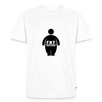 Fat Bastards: Version 1 - Men's Premium Organic T-Shirt - white - Front - Nico (187cm)