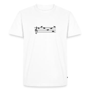 Cadeau d'amour de cheval de poulain de clef - T-shirt Premium bio Homme - blanc - Devant - Nico (187cm)