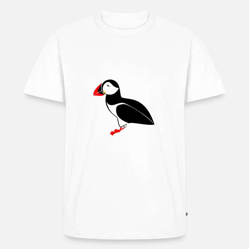 Papageientaucher - Männer Premium Bio T-Shirt - Weiß