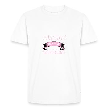 Mauricienne cadeau humour - T-shirt Premium bio Homme - blanc - Devant - Nico (187cm)