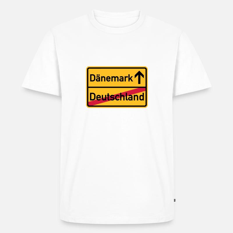 Dänemark - Männer Premium Bio T-Shirt - Weiß