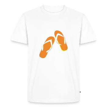 été plage l'été plage vacances urlaub301 - T-shirt Premium bio Homme - blanc - Devant - Nico (187cm)
