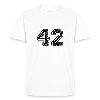 42 - T-shirt Premium bio Homme - blanc - Devant - Nico (187cm)