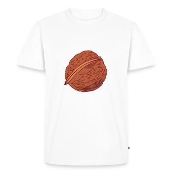 noix veggie légumes noix fruits6 - T-shirt Premium bio Homme - blanc - Devant - Nico (187cm)