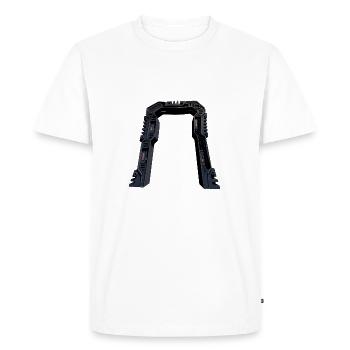 Stargate - Portal - Beamer - Men's Premium Organic T-Shirt - white - Front - Nico (187cm)