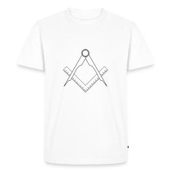 construire chantier de construction mécanique artisan maurer69 - T-shirt Premium bio Homme - blanc - Devant - Nico (187cm)