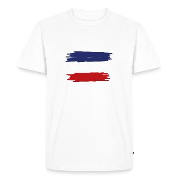Rifle MAS 36 Flag - Weapons - Men's Premium Organic T-Shirt - white - Front - Nico (187cm)