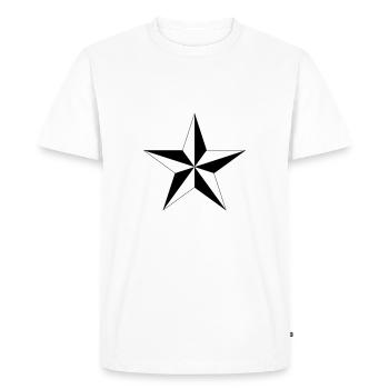 étoile nautique - T-shirt Premium bio Homme - blanc - Devant - Nico (187cm)