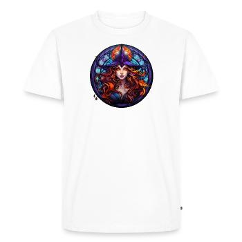 WITCH - Men's Premium Organic T-Shirt - white - Front - Nico (187cm)