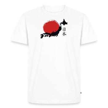 Japon - T-shirt Premium bio Homme - blanc - Devant - Nico (187cm)