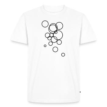 Abstract bubble pattern - Men's Premium Organic T-Shirt - white - Front - Nico (187cm)