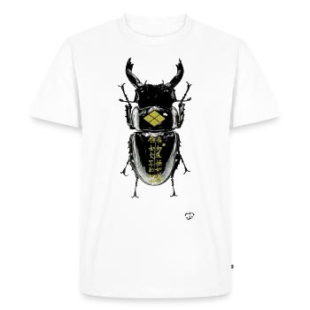 Battle Beetle - T-shirt Premium bio Homme - blanc - Devant - Nico (187cm)