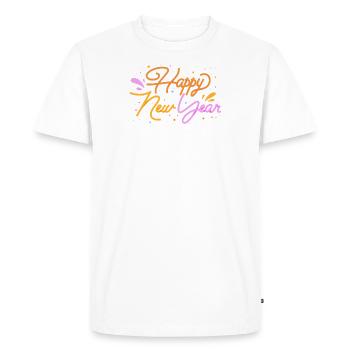 Happy New Year - T-shirt Premium bio Homme - blanc - Devant - Nico (187cm)