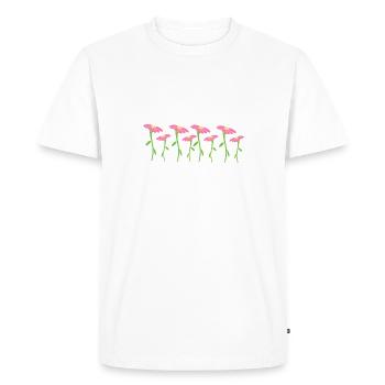 Flower Symbol Blossom Plant Eight Flowers - Men's Premium Organic T-Shirt - white - Front - Nico (187cm)